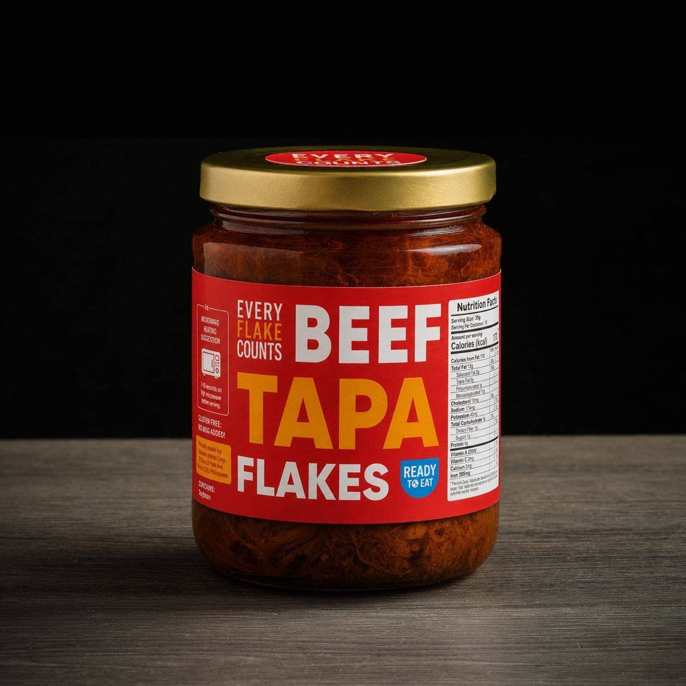 Beef Tapa Flakes jar